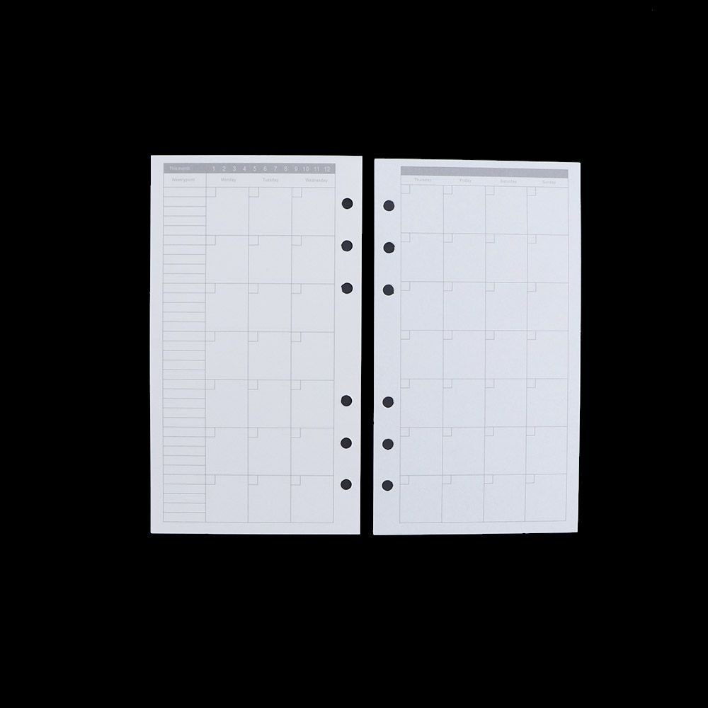 A5 Spiral Dotted Grid Notebook - Haftalık Izgaralı A5 A6 A7 Spiral