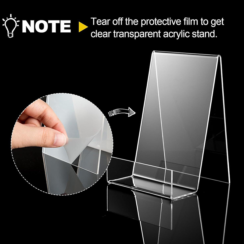 Clear Acrylic Book Stand Holder - 1 adet şeffaf akrilik ekran standı