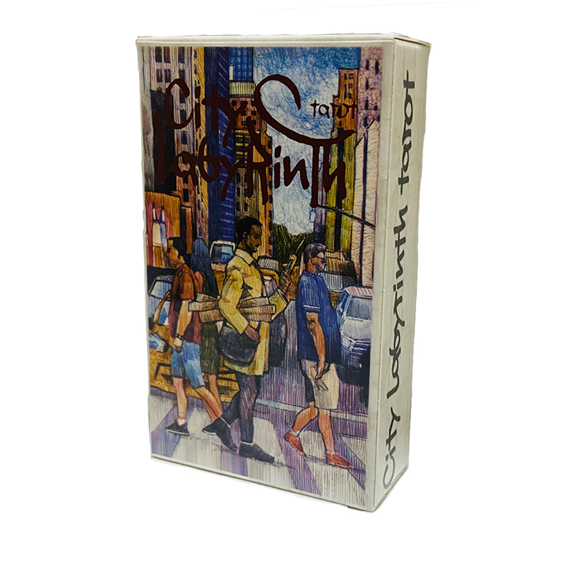 Tarot Deck With Guidebook - Şehir Labirenti Tarot Kartları 78 Kartlı