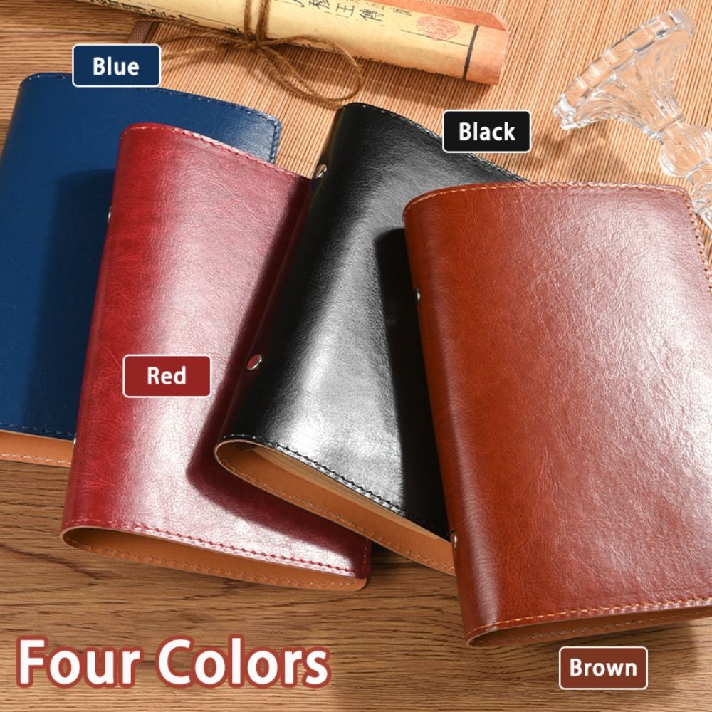 Vintage Leather Journal Notebook - Vintage A5/A6 Defter PU Deri Gevşek