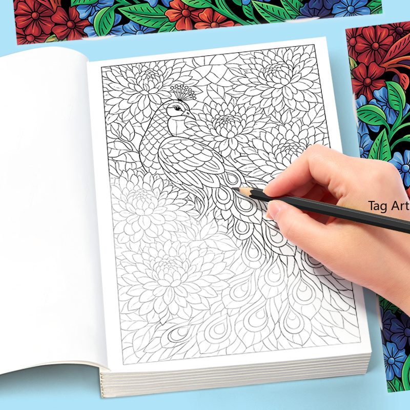 Adult Coloring Book Stress Relief - Yetişkinler İçin Meditasyon, Stres Giderici, Anksiyete
