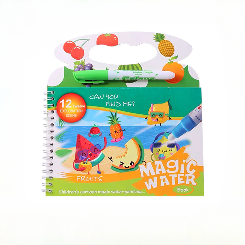 Reusable Water Magic Coloring Book - Çocuk Sihirli Su Boyama Kitabı Yeniden