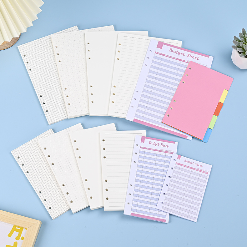 A5 Spiral Dotted Grid Notebook - A6 A5 Gevşek Yaprak Defter Dolum