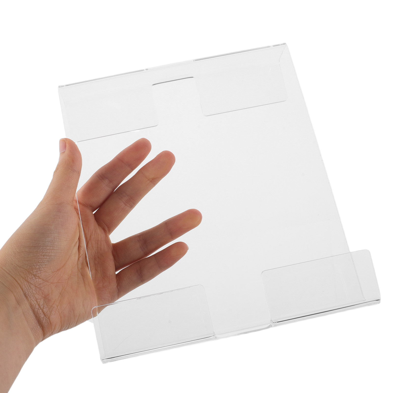 Clear Acrylic Book Stand Holder - Fitness Bisikleti Okuma Standı Akrilik Şeffaf