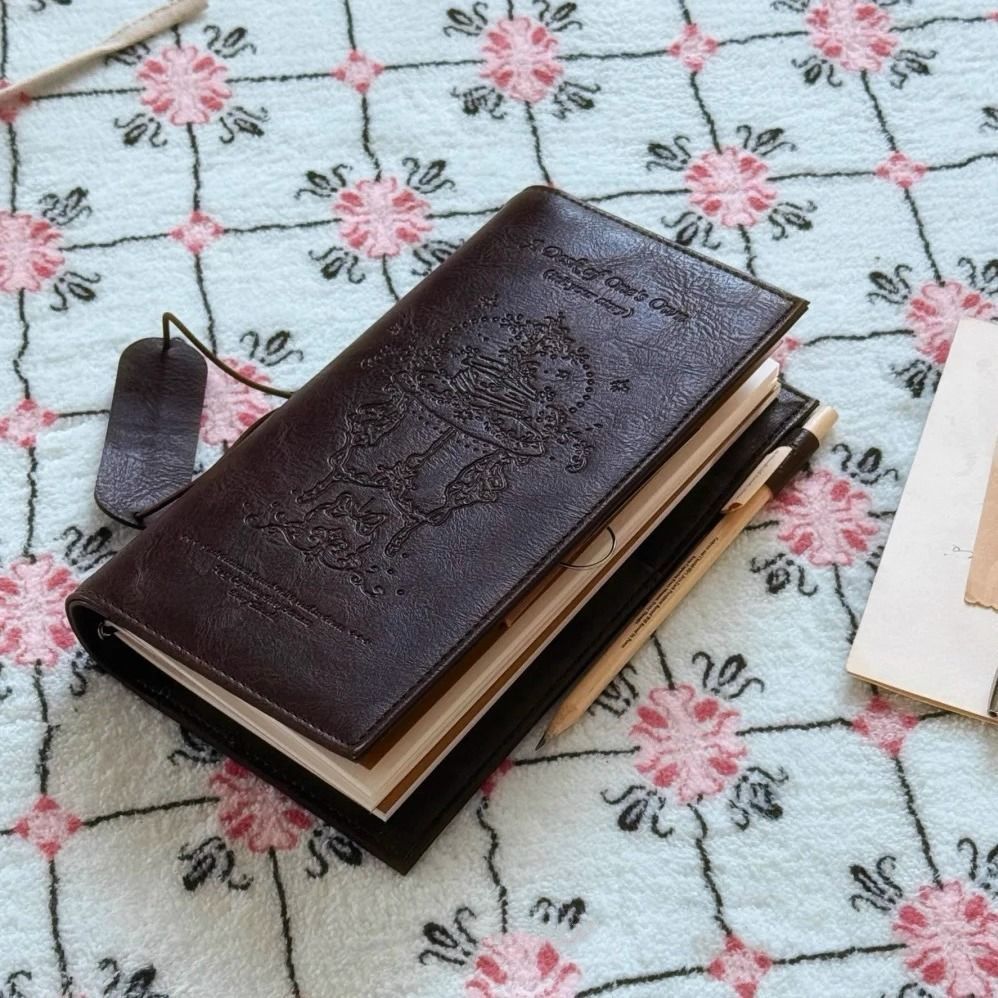 Vintage Leather Journal Notebook - Vintage Siyah Defter PU Deri Boş