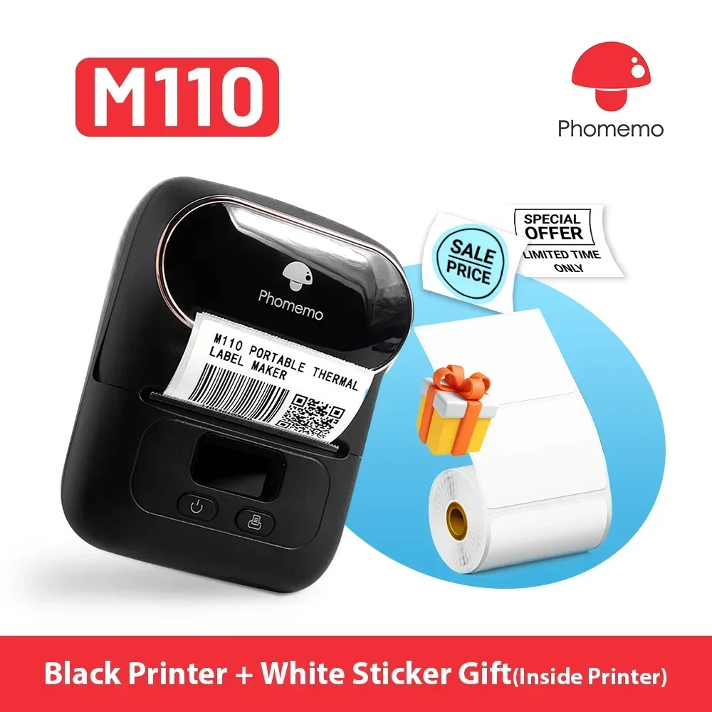 Mini Pocket Thermal Printer Paper Roll - Phomemo M110 Mini Taşınabilir Yazıcı Termal
