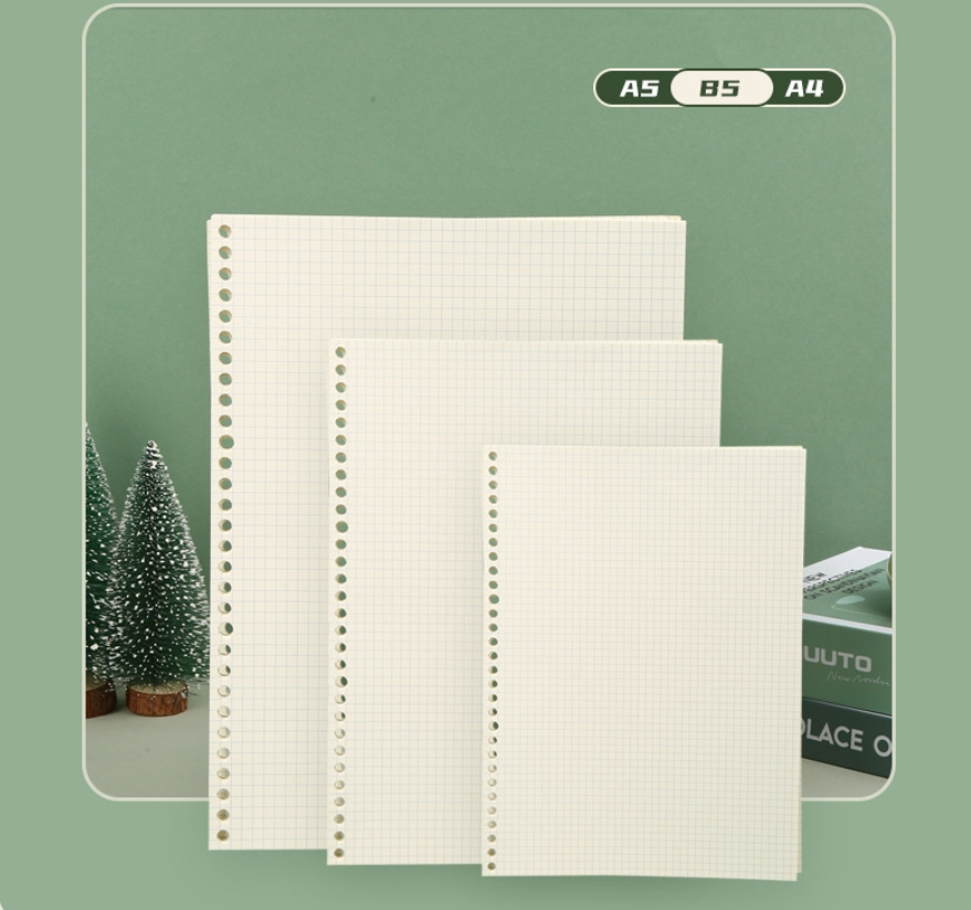 A5 Spiral Dotted Grid Notebook - A5 B5 Çizgi Izgarası 20 Delik