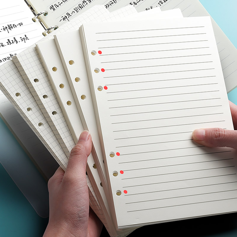 A5 Spiral Dotted Grid Notebook - A5 A6 Gevşek Yapraklı Defter Yedek