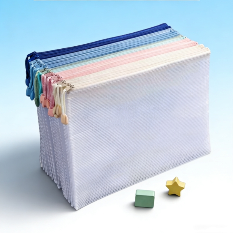 Stationery Books - A4 Su Geçirmez Şeffaf Örgü Çanta
