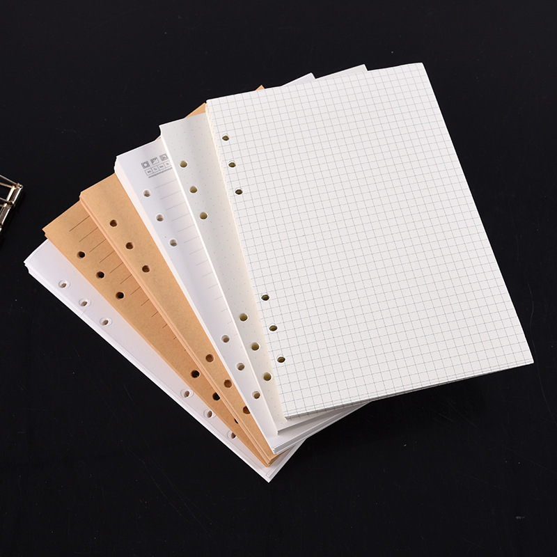 A5 Spiral Dotted Grid Notebook - A5 A6 A7 Siyah Zanaat Beyaz