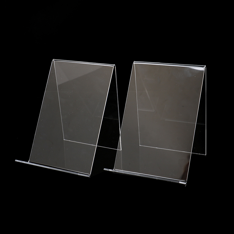 Clear Acrylic Book Stand Holder - 1 adet Akrilik Kitap Teşhir Standı