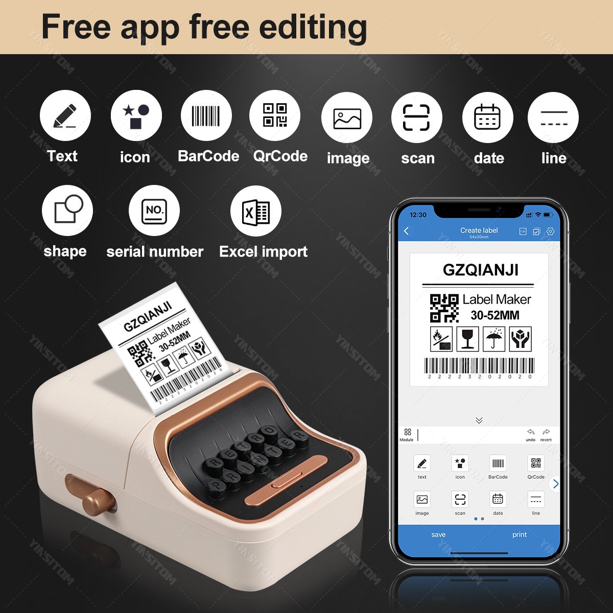 2 inç Etiket Mini Yazıcı Cep T - Mini Pocket Thermal Printer Paper Roll incelemesi ve fiyatı