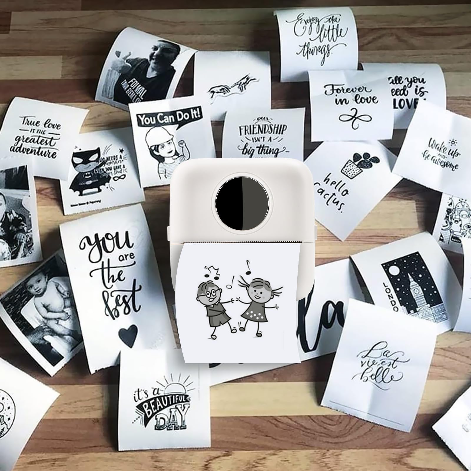 Mini Etiket Makbuz Yazıcısı iç - Mini Pocket Thermal Printer Paper Roll incelemesi ve fiyatı