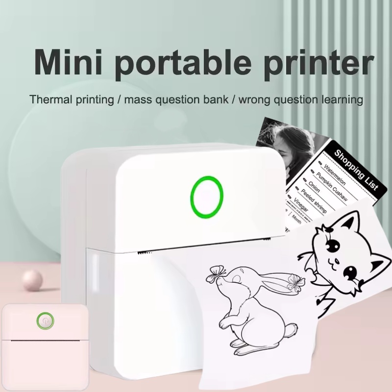 Mini Taşınabilir Yazıcı Mürekk - Mini Pocket Thermal Printer Paper Roll incelemesi ve fiyatı