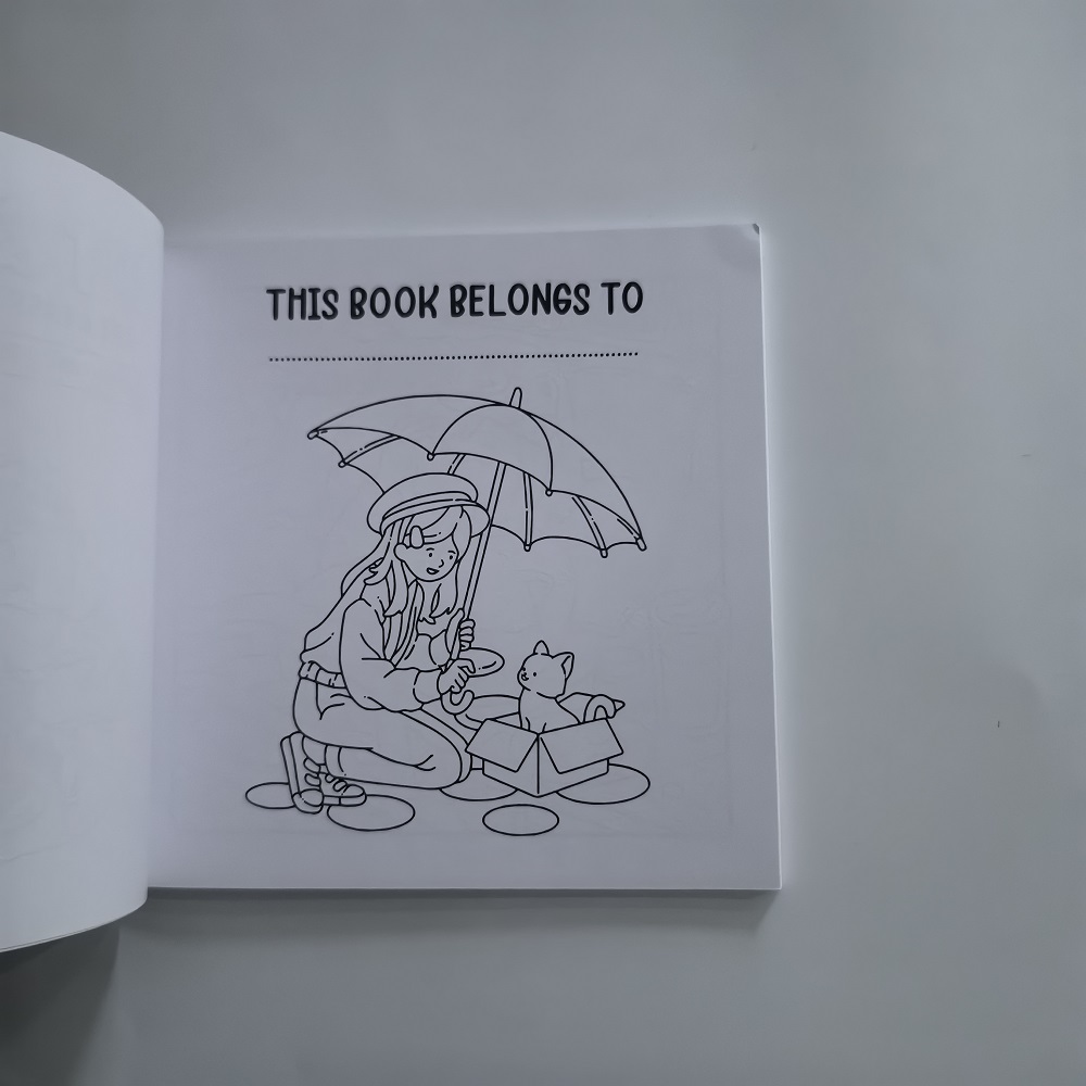 Kedi ve Kız Yetişkinler İçin S - Adult Coloring Book Stress Relief incelemesi ve fiyatı