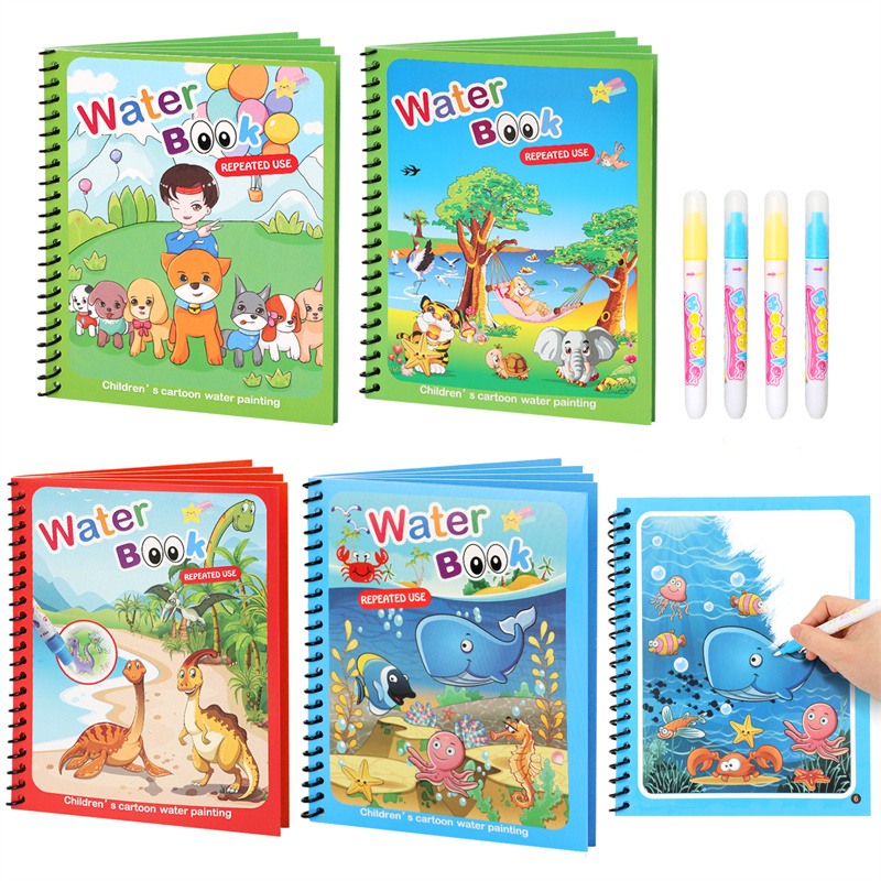 Montessori Oyuncaklar Yeniden  - Reusable Water Magic Coloring Book incelemesi ve fiyatı