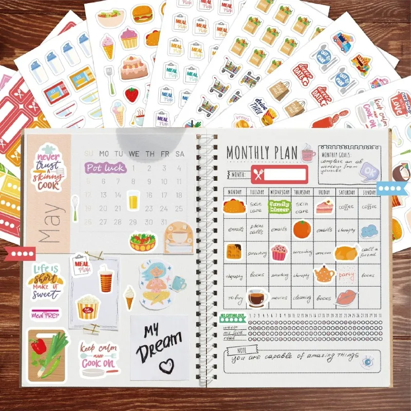 Yemek Planlama Çıkartmaları Kı - Stationery Books incelemesi ve fiyatı