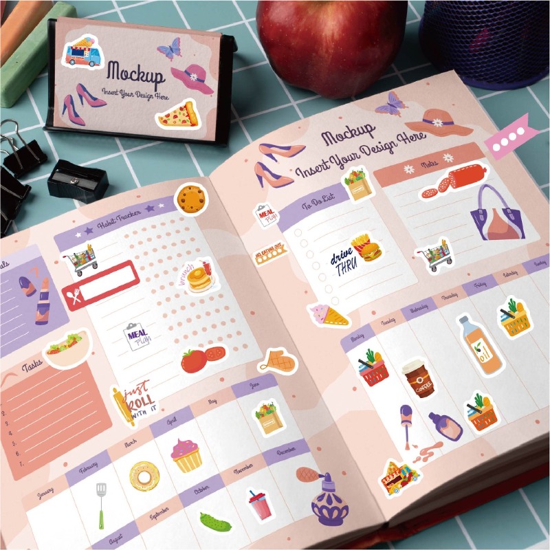Yemek Planlama Çıkartmaları Kı - Stationery Books incelemesi ve fiyatı
