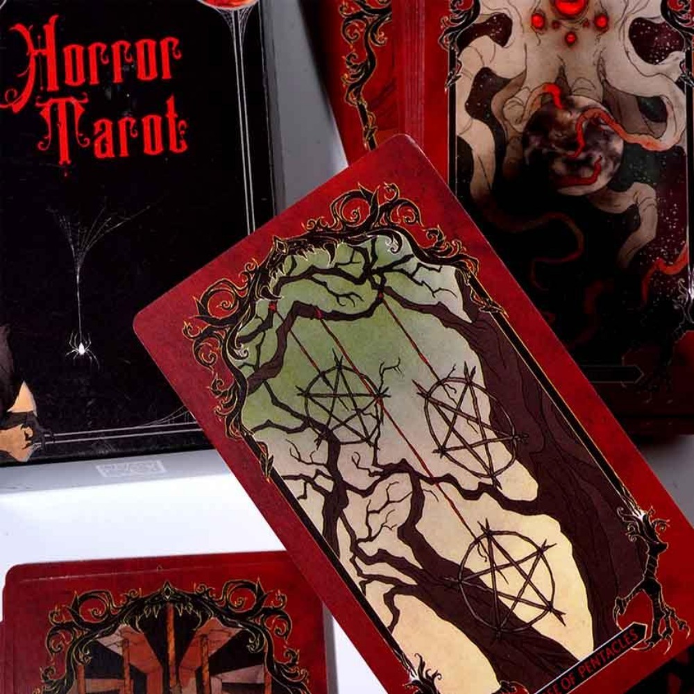 10.3*6cm korku Tarot güverte k - Tarot Deck With Guidebook incelemesi ve fiyatı