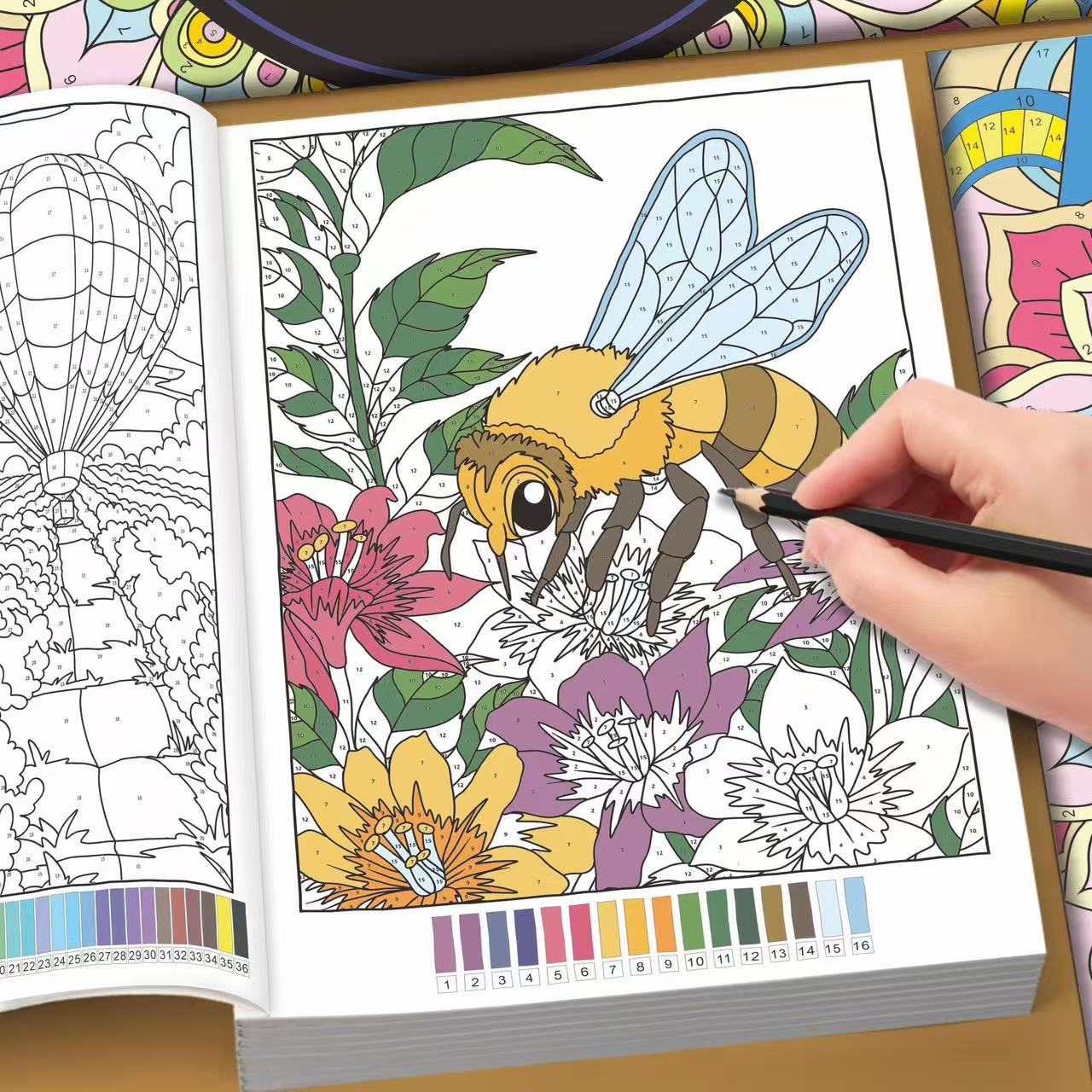 32 Sayfa Yetişkinler İçin Sayı - Adult Coloring Book Stress Relief incelemesi ve fiyatı