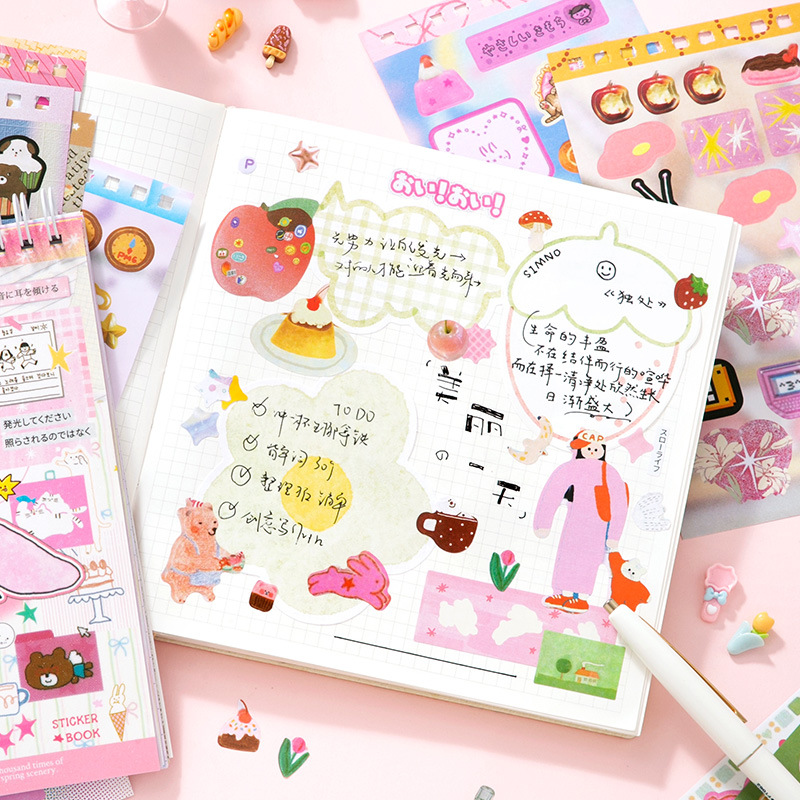 20 yaprak/grup Kawaii Japon Ha - Stationery Books incelemesi ve fiyatı