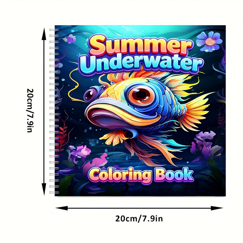 Yetişkinler için Yaz Sualtı Bo - Adult Coloring Book Stress Relief incelemesi ve fiyatı