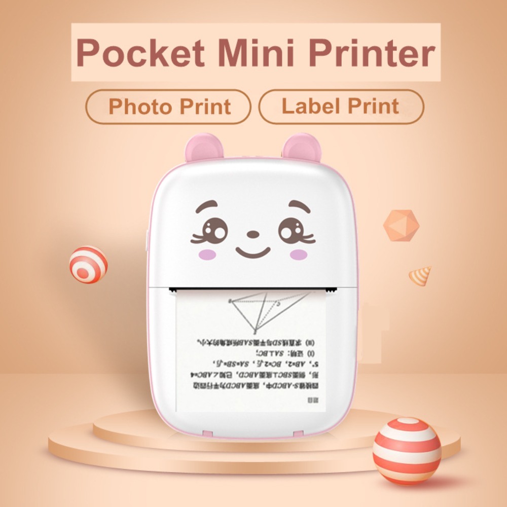 Mini Taşınabilir Cep Mürekkeps - Mini Pocket Thermal Printer Paper Roll incelemesi ve fiyatı