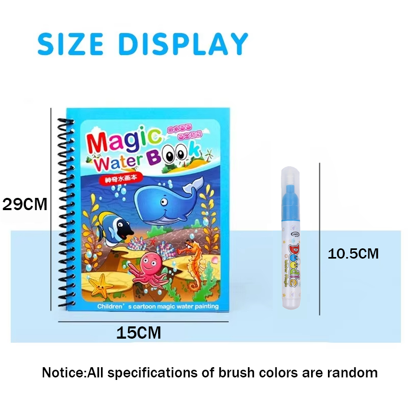 Su Kalemiyle Kullanılabilen Ye - Reusable Water Magic Coloring Book incelemesi ve fiyatı