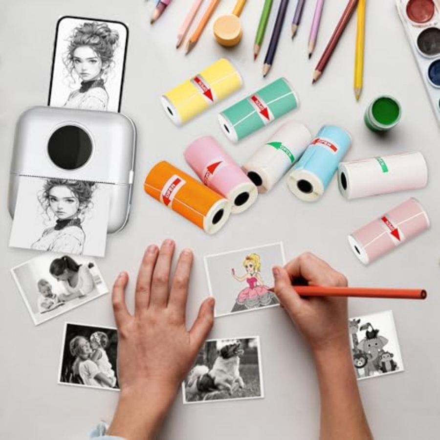 Mini Yazıcılar için 10 Rulo Te - Mini Pocket Thermal Printer Paper Roll incelemesi ve fiyatı