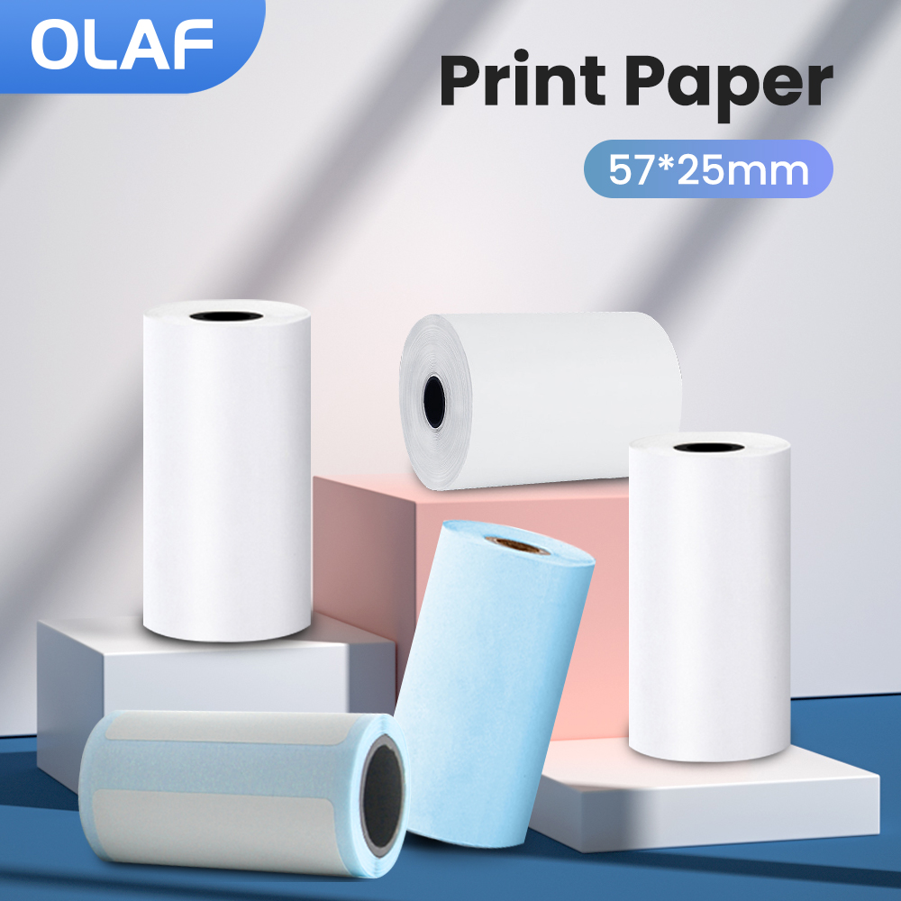 57MM Rolls termal kağıt kendin - Mini Pocket Thermal Printer Paper Roll incelemesi ve fiyatı