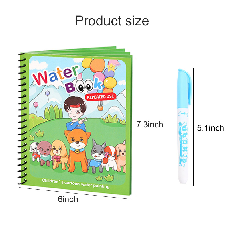 Sihirli Su Kitabı Kalemli Çizi - Reusable Water Magic Coloring Book incelemesi ve fiyatı
