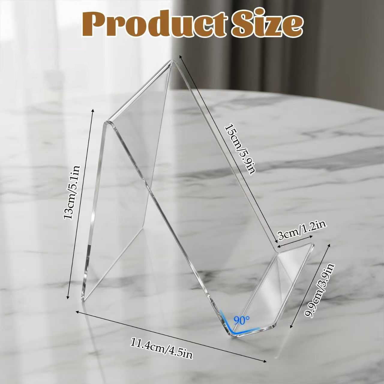 12'li Paket Akrilik Kitap Stan - Clear Acrylic Book Stand Holder incelemesi ve fiyatı