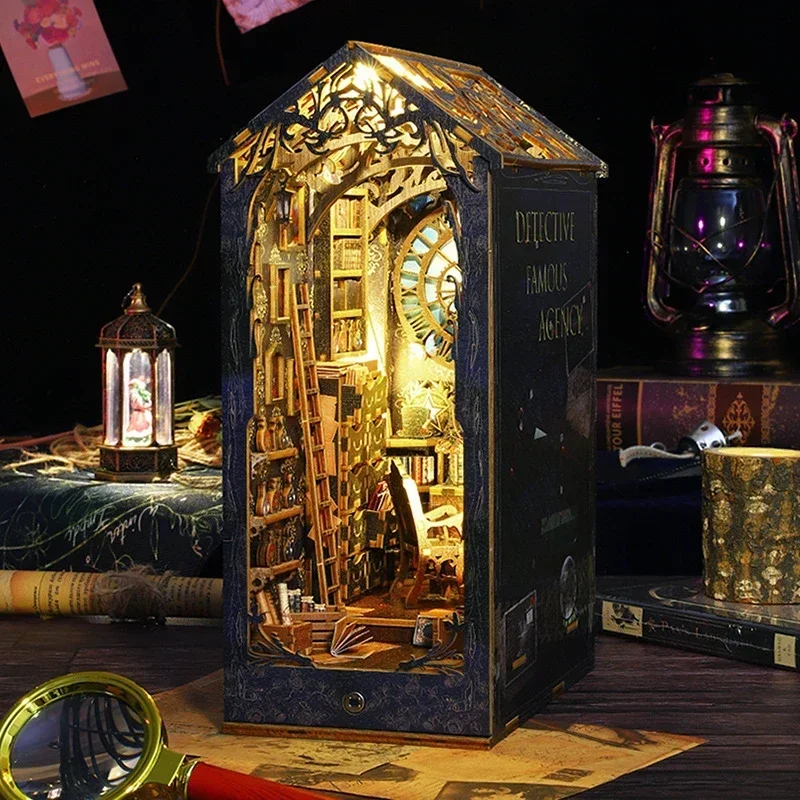 Retro DIY Ahşap Kitap Köşesi R - Diy Wooden Book Nook Kit Shelf Insert incelemesi ve fiyatı