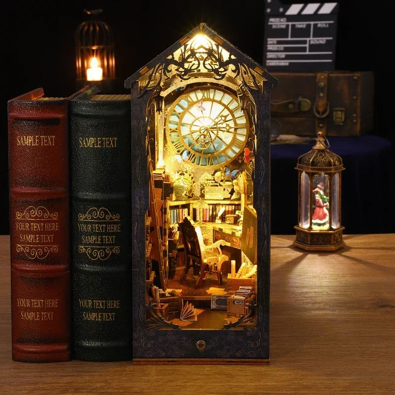 Retro DIY Ahşap Kitap Köşesi R - Diy Wooden Book Nook Kit Shelf Insert incelemesi ve fiyatı