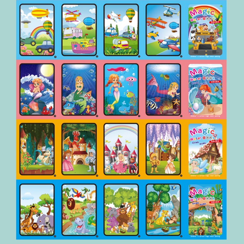 Çocuk sihirli su çizim kitabı  - Reusable Water Magic Coloring Book incelemesi ve fiyatı