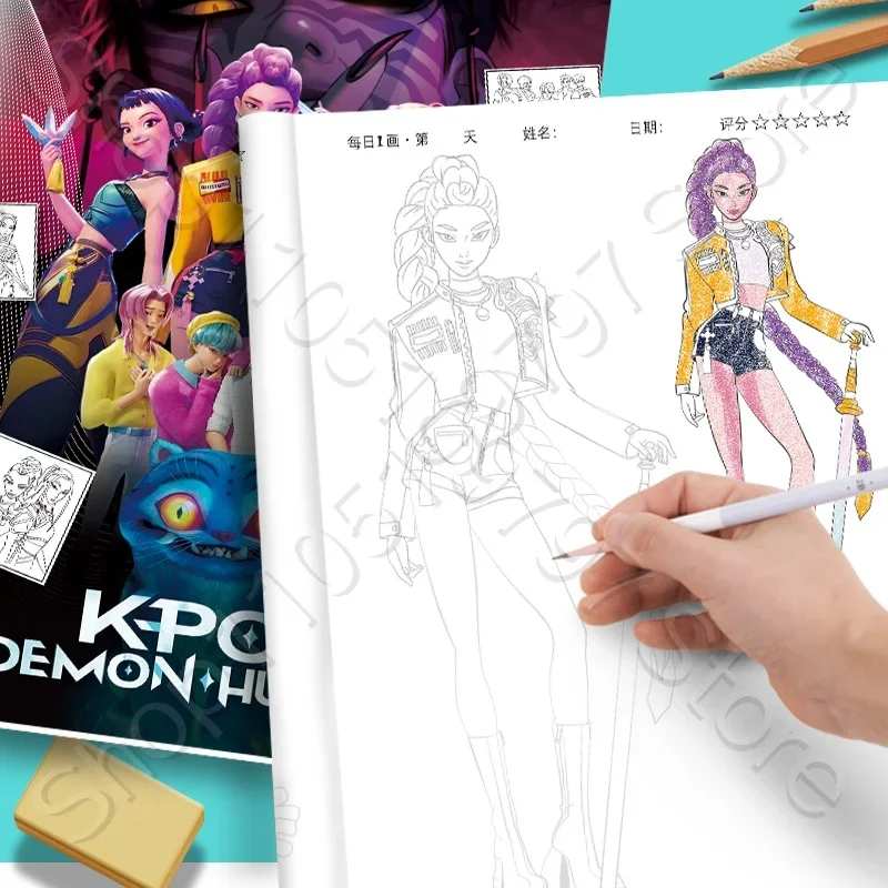 Anime Kızlar Lumi Mila Zoi Avc - Adult Coloring Book Stress Relief incelemesi ve fiyatı